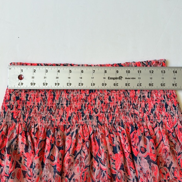 Ramy Brook Skirt Mini Tiered Colorful Neon Bouncy Elasticized Blokette Sz Medium - Picture 7 of 9